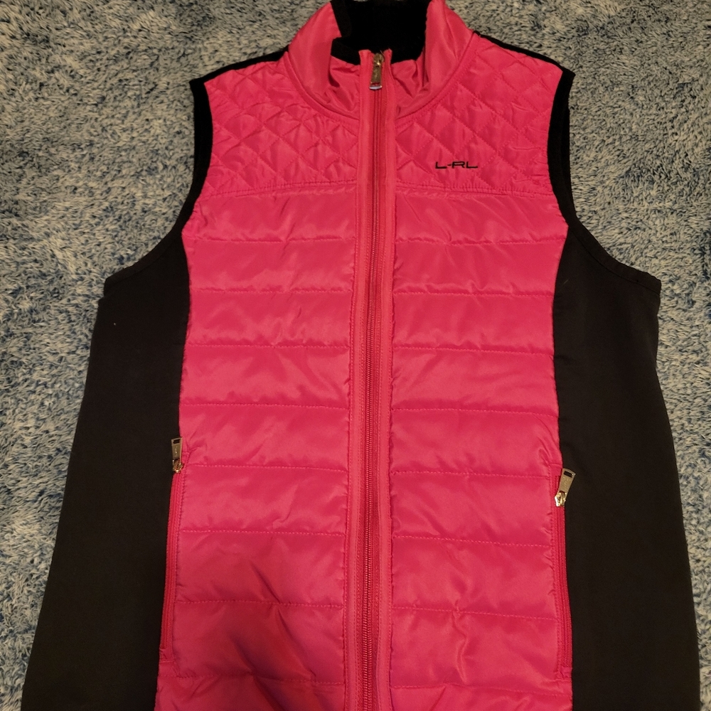 Lauren-Ralph Lauren womens size medium quilted Activewear vest.